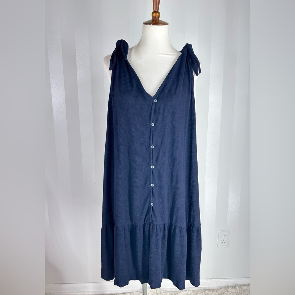 291 Loft Navy Blue Sleeveless Dress Sz XL